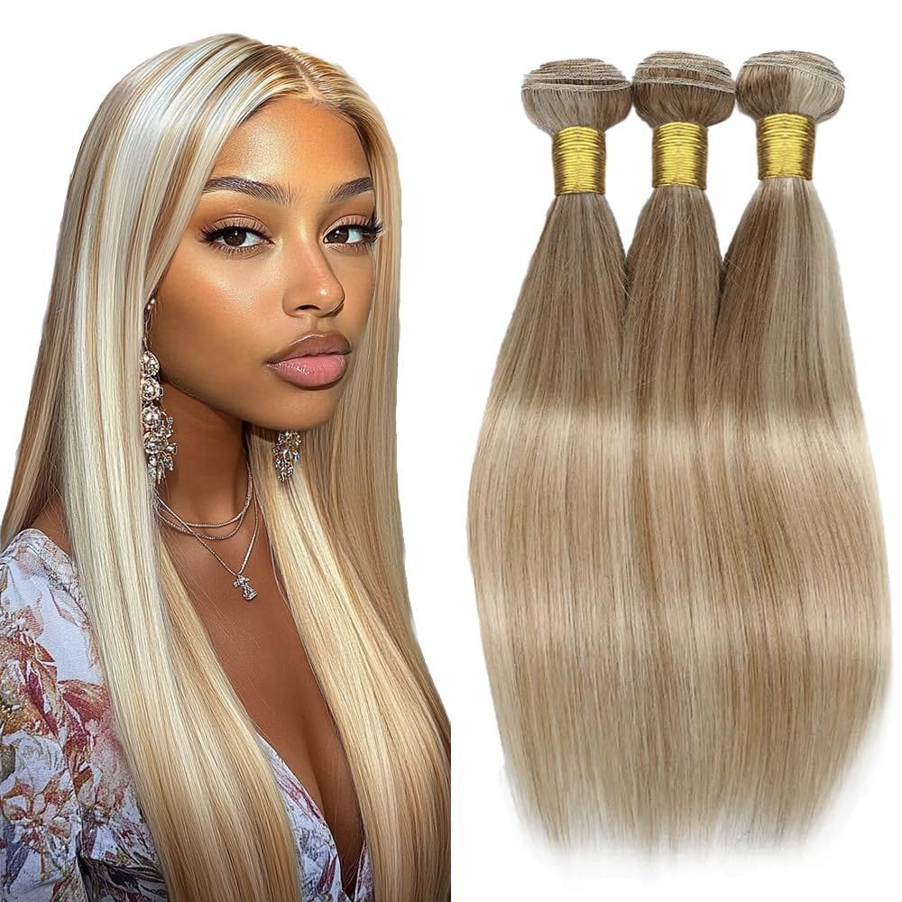 Extensões de cabelo Dokksiiia Piano Color P27/613 Straight