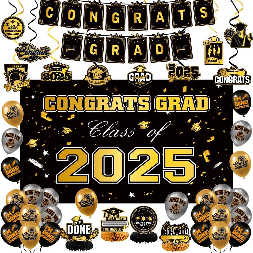 Conjunto de decorações de formatura para a turma de 2025 de Laoyebaohao