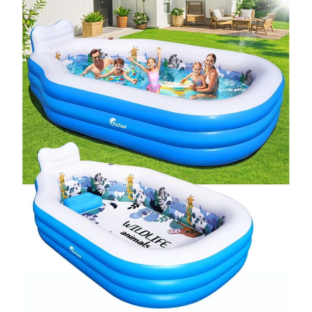 Piscina inflável FizZeal para crianças e adultos