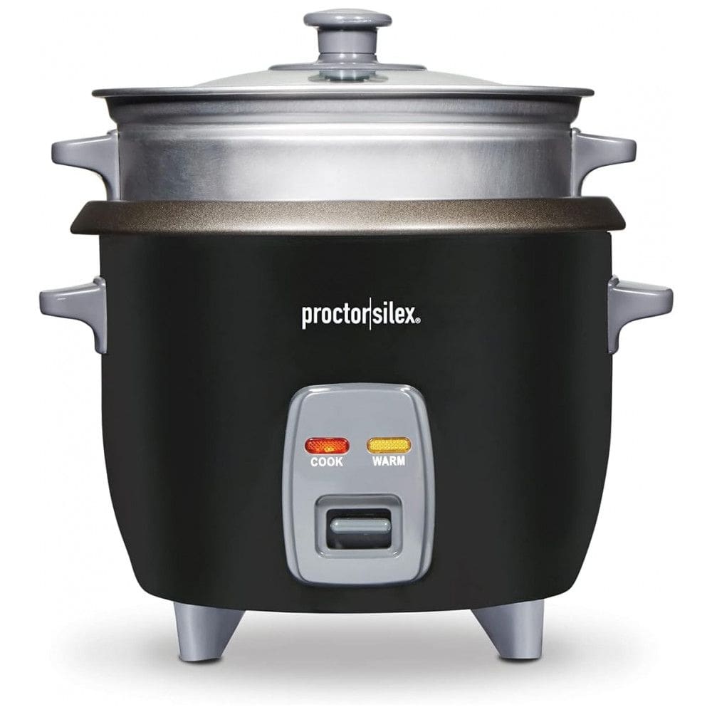 Panela de Arroz Elétrica até 6 Xícaras Cozidas Aço Inoxidável 300 W, 110v, PROCTOR SILEX 37510, Preto