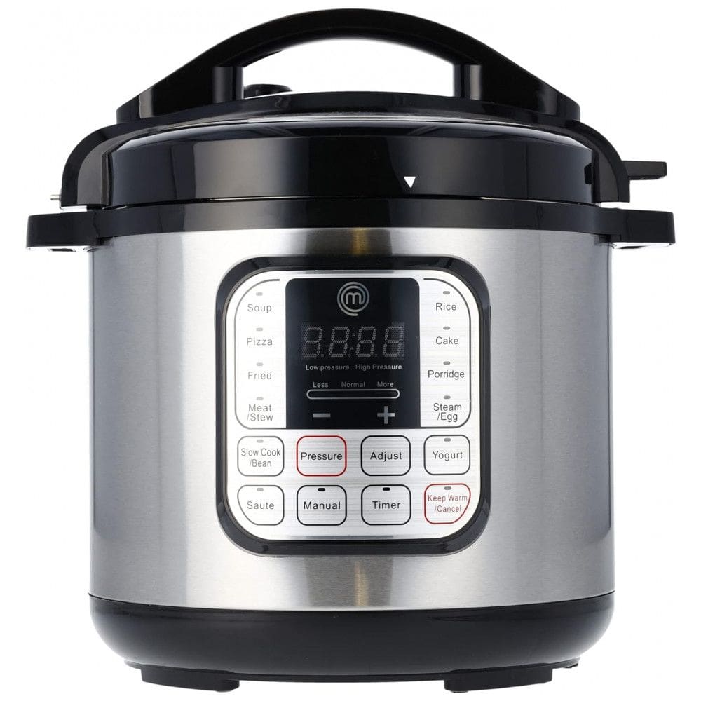 Panela de Pressão Elétrica 10 em 1, 6L com 18 Predefinições e Painel de LED, 110V, MasterChef, Prata