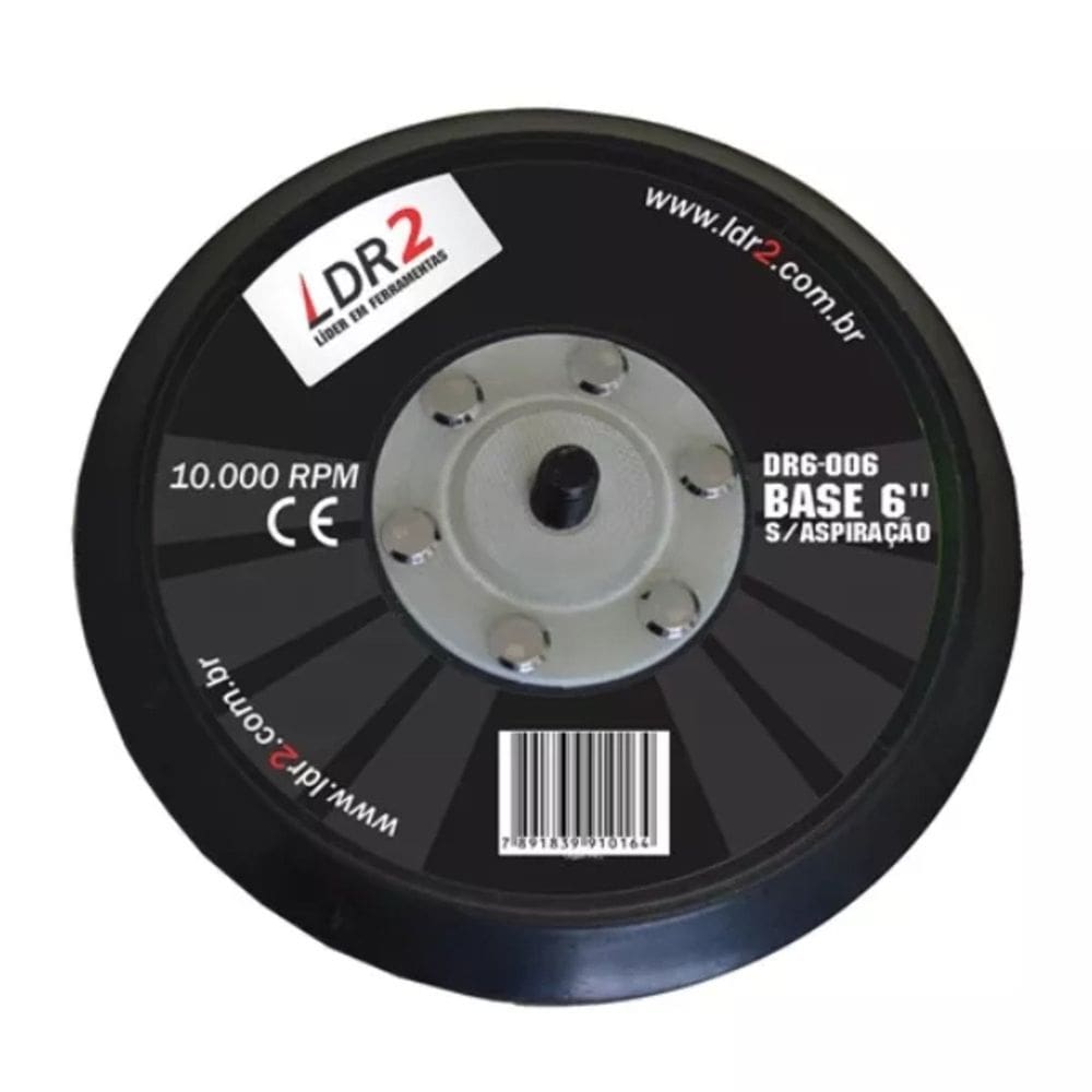 Base para Lixadeira Roto orbital 6&quot; sem aspiração DR6-006 PDR