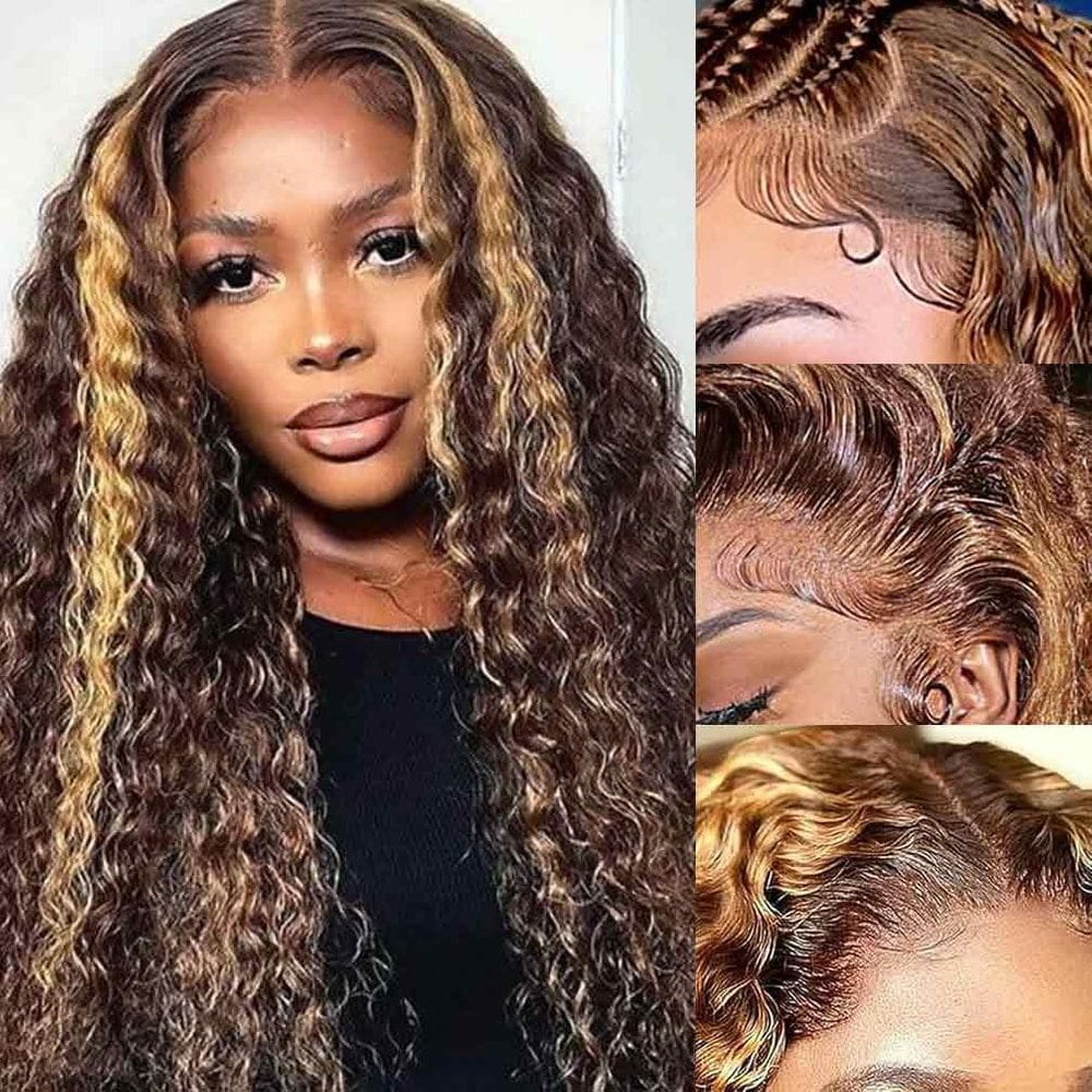 Peruca WPPIKK Highlight Lace Front 100% cabelo humano 20"