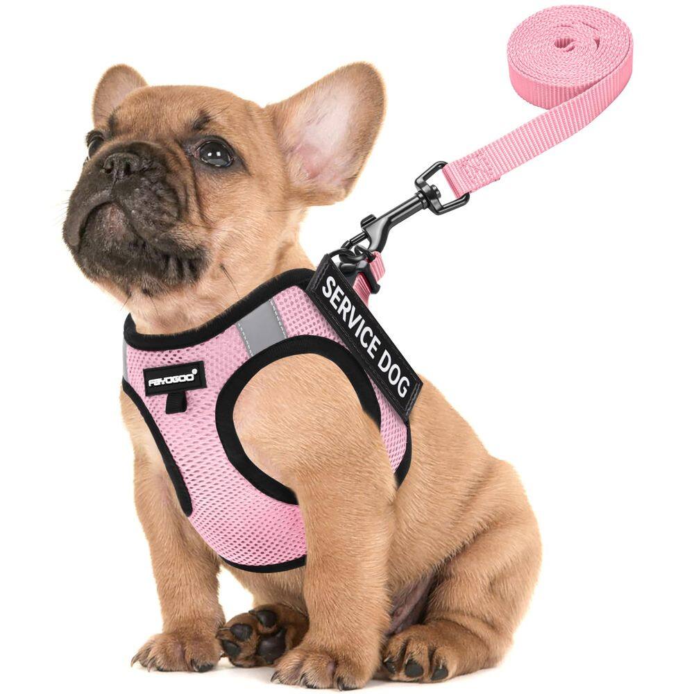 Colete leve para cães de serviço FAYOGOO para raças pequenas com adesivos