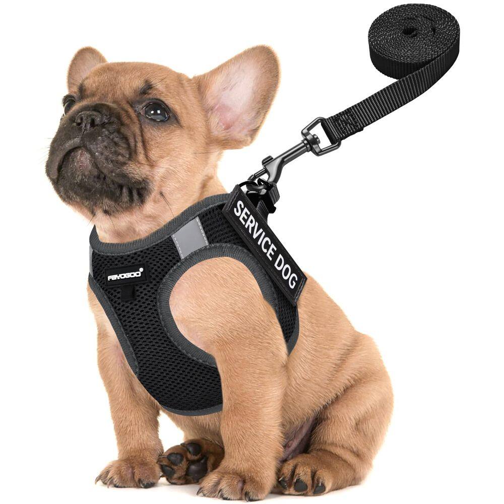 Colete leve para cães de serviço FAYOGOO para raças pequenas com adesivos