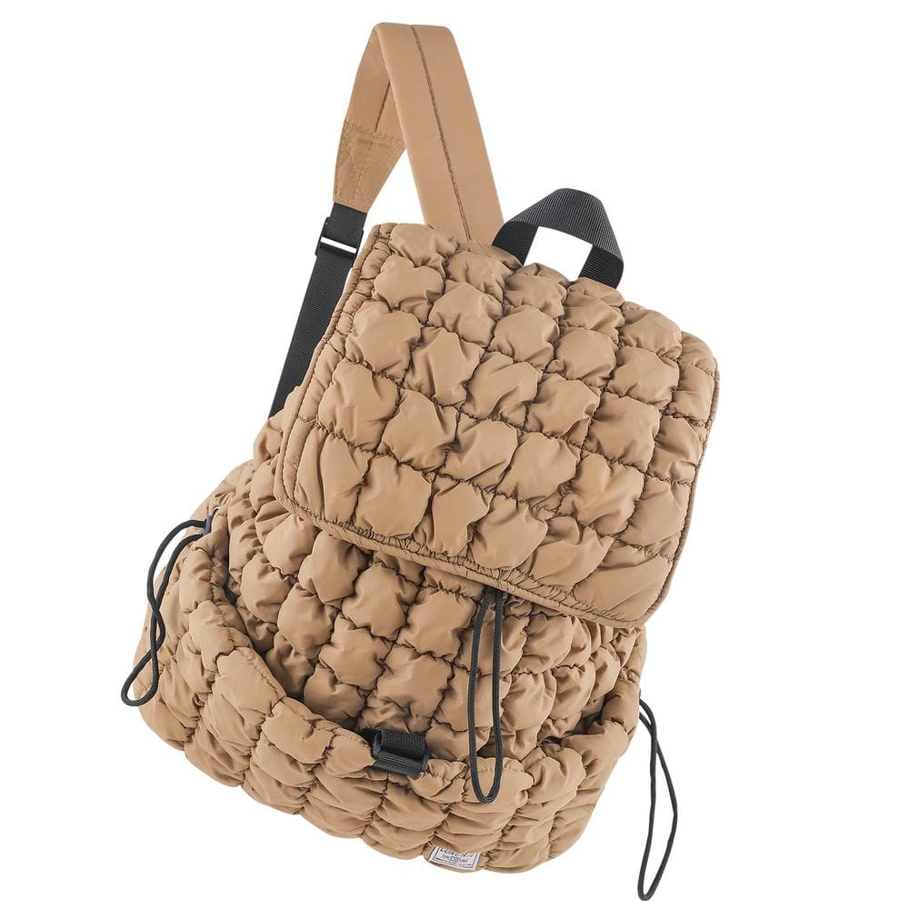 Mochila CONTAIL Puffer acolchoada 18L para mulheres cáqui
