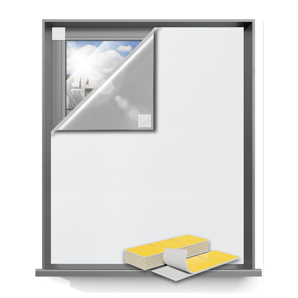 Cortinas Blackout Sumobaby para quarto 50x57cm brancas