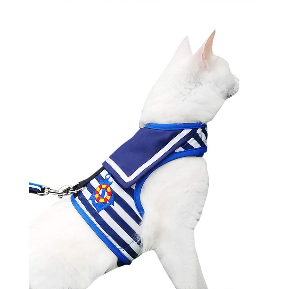 Conjunto de arnês e coleira para gatos YIZHI MIAOW ajustável GG