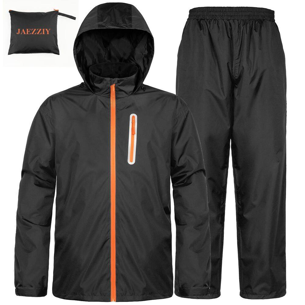 Roupas de chuva JAEZZIY impermeáveis e leves para homens e mulheres