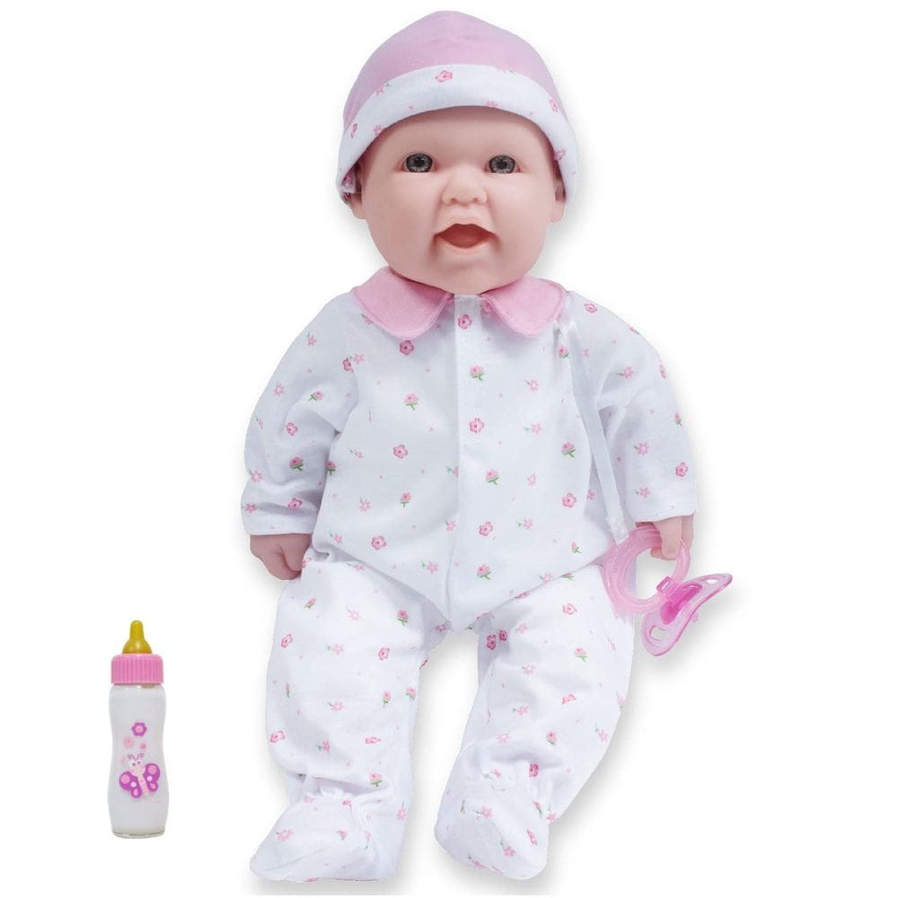 Boneca JC Toys La Baby Caucasian 40 cm com roupa e chupeta