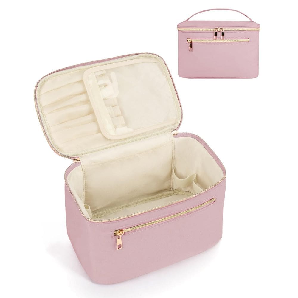 Bolsa de maquiagem Wandering Nature Large Travel Organizer rosa