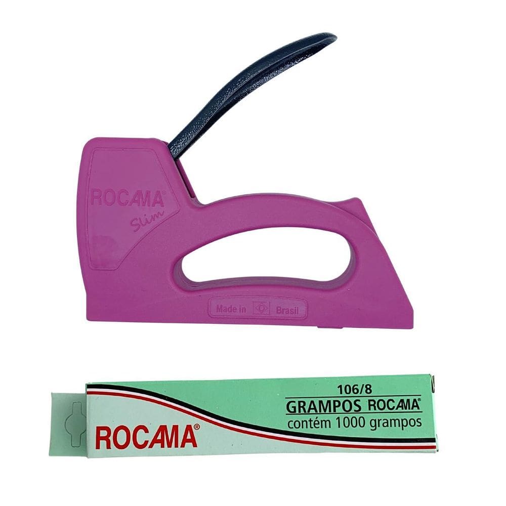 Kit Grampeador Rocama Sim + 1000 Grampos Rocama 106/8