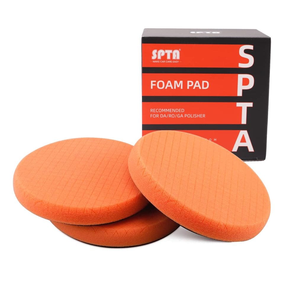 Almofadas de polimento SPTA Orange Light Cut de 6,5 polegadas, 3 unidades