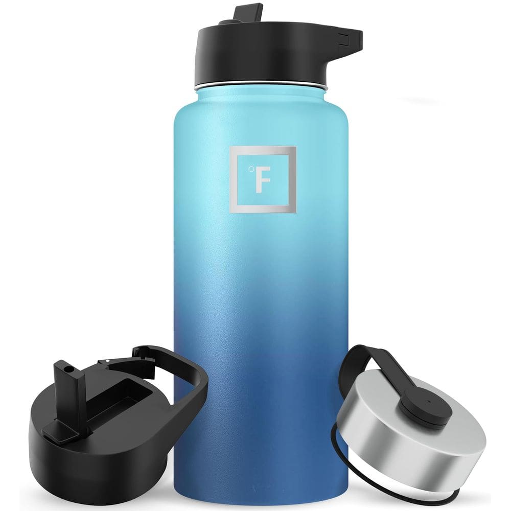 Frasco de hidratação IRON °FLASK Camping & Hiking 960 ml azul