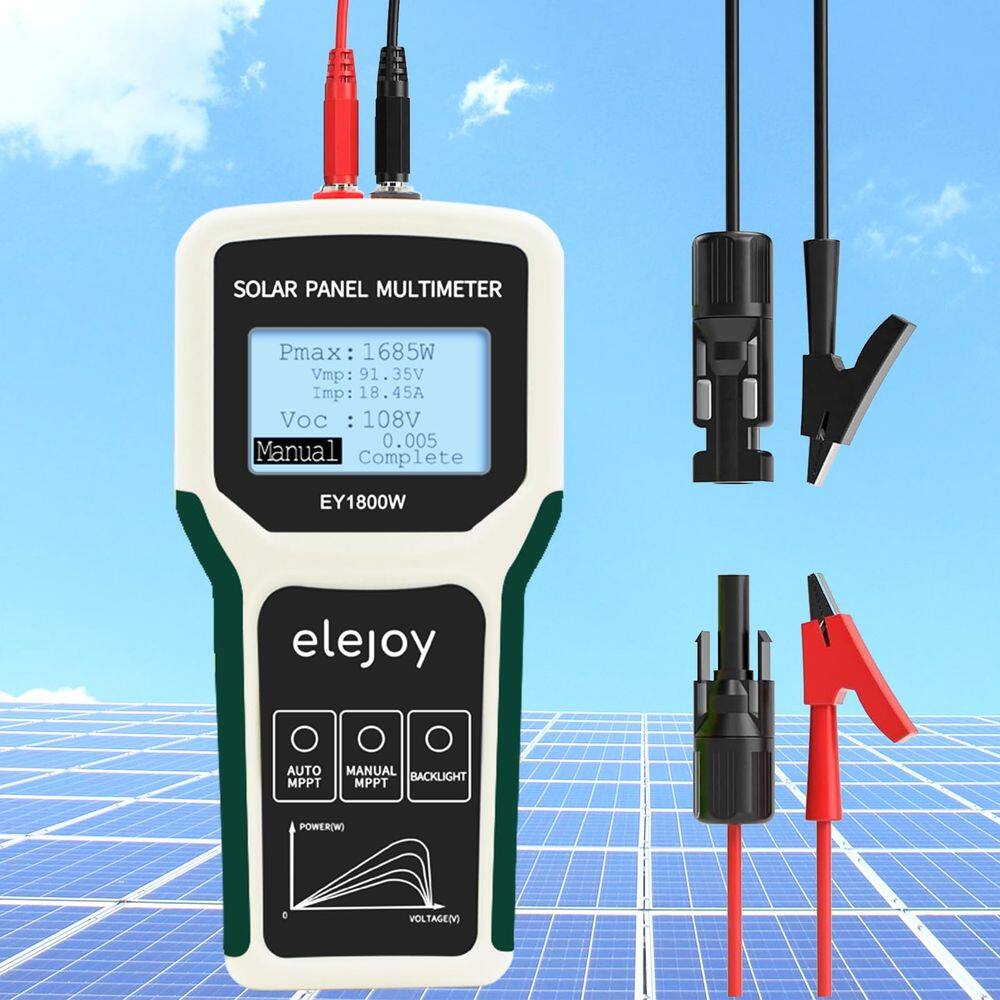 Testador de painel solar GladjoJoy atualize o multímetro MPPT 1800W
