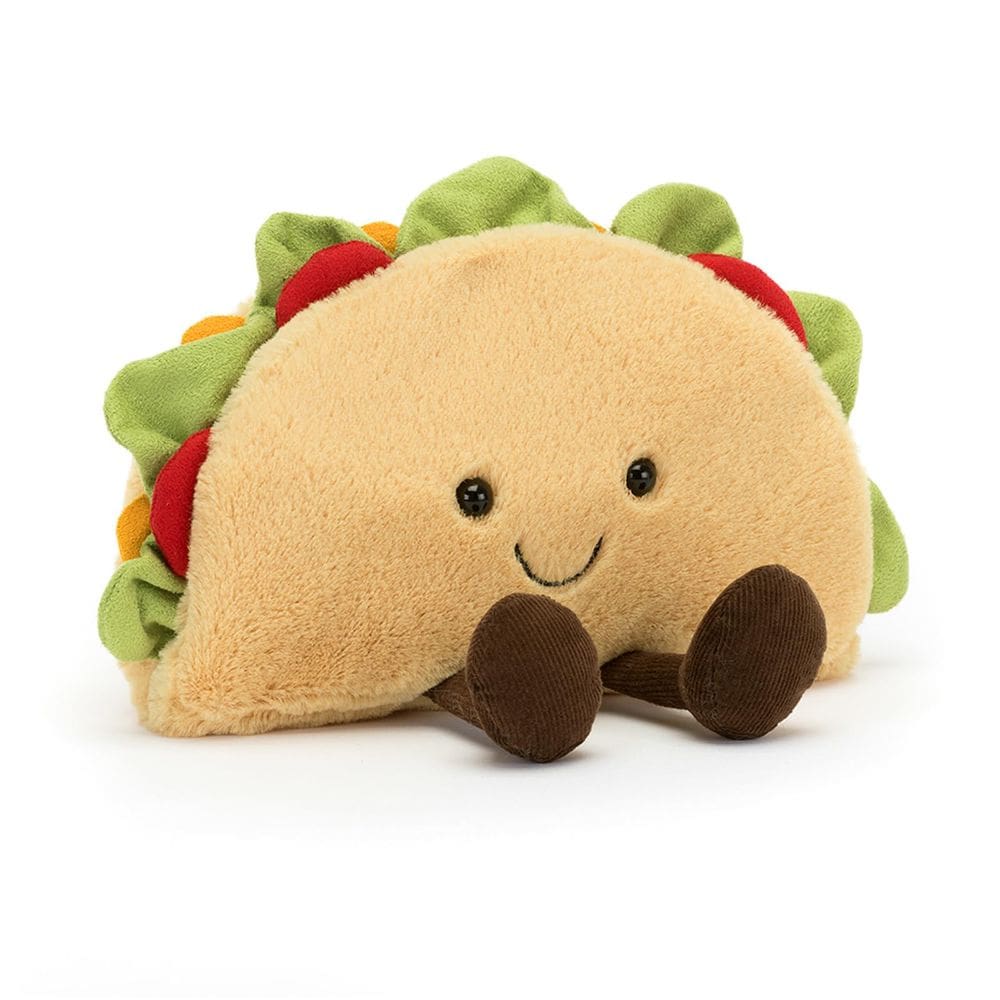 Brinquedo de pelúcia Jellycat Amuseables Taco Food Plush 16,5 cm