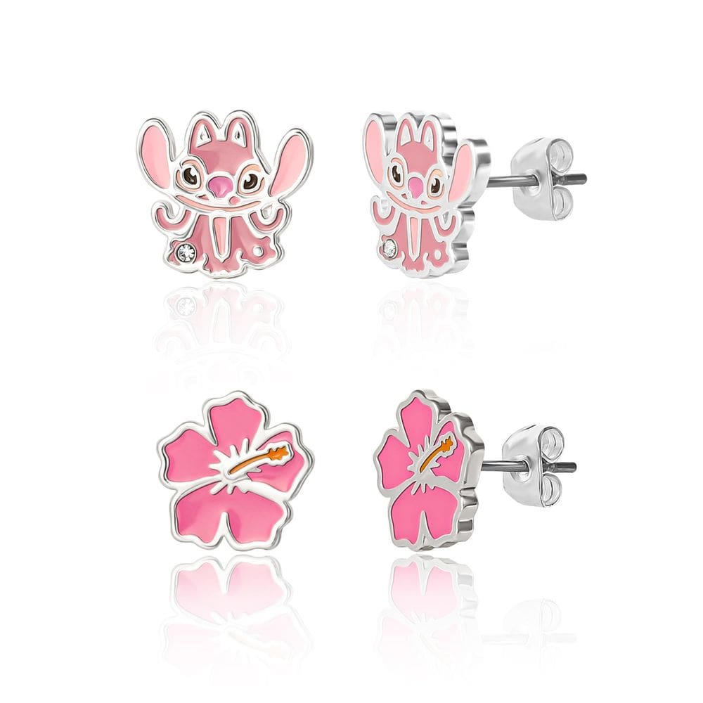Brincos Disney Stitch Angel para mulheres Lilo & Stitch
