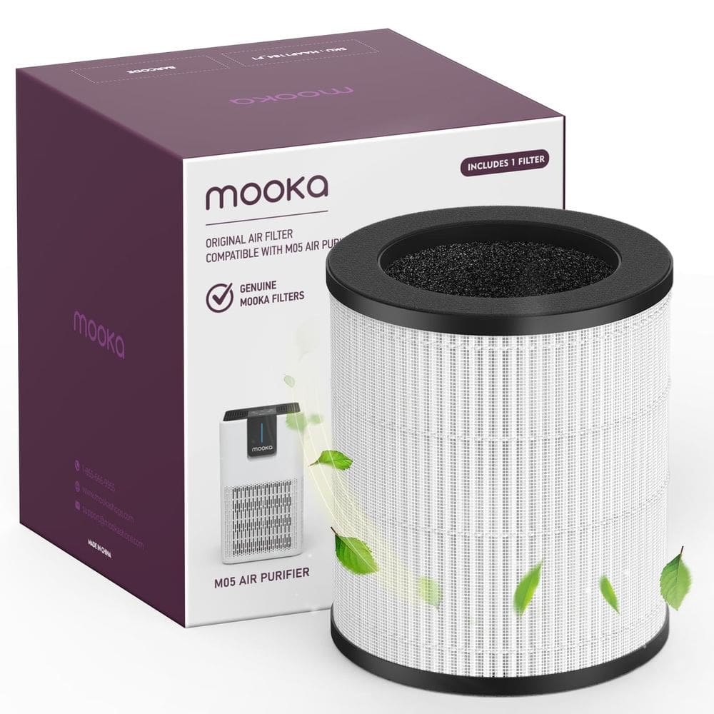 Filtro purificador de ar MOOKA M05 3 em 1 True HEPA para fumaça
