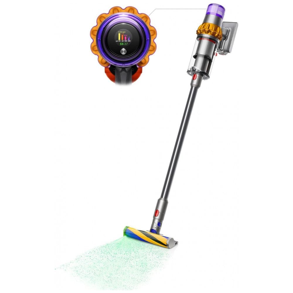 Aspirador de Pó Multifuncional sem Fio com Acessórios e Painel LED, 110V, Dyson V15, Roxo