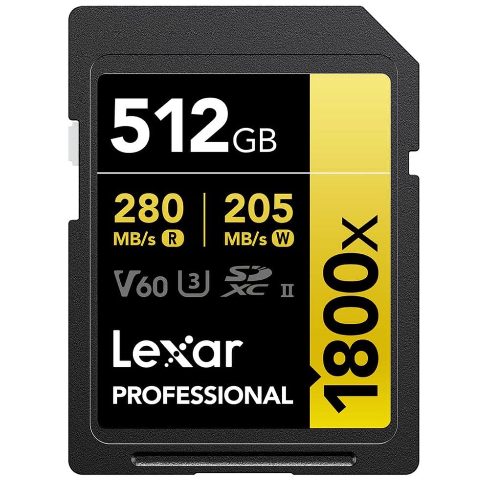 Cartão de memória Lexar GOLD Series Professional 1800x 512GB