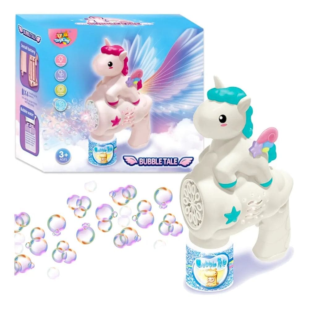 Brinquedo Solta Bolhas Unicornio  Azul Vexo Toys