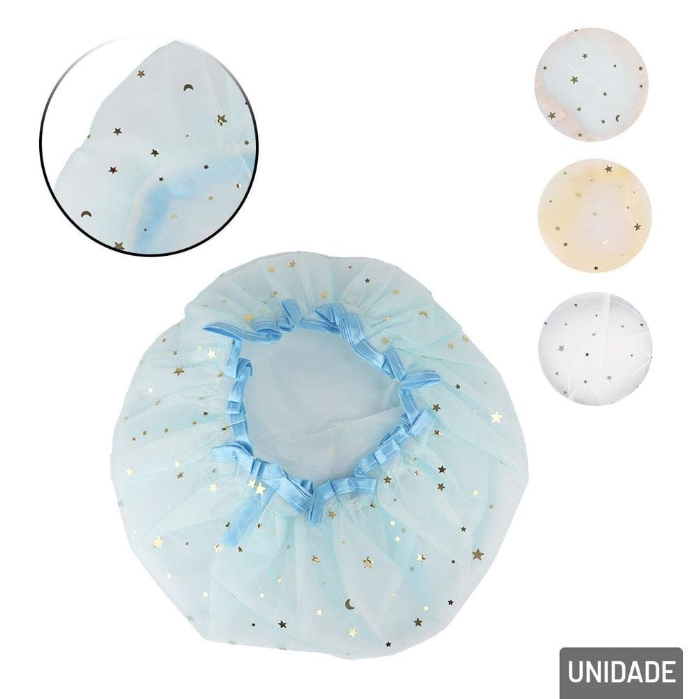 Touca de Banho Plástico 25cm Estrelas Color - Tudo em Caixa