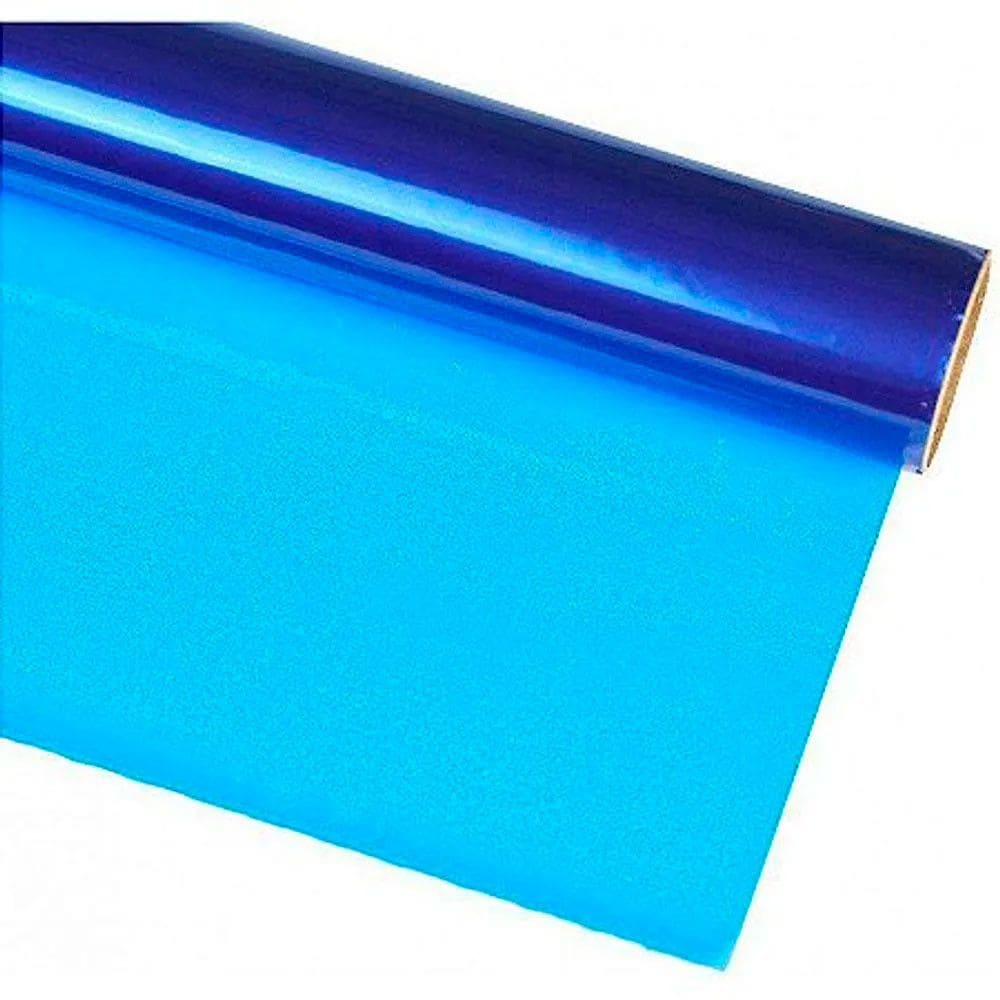 Papel Celofane Azul 90x100 Rolo c/2 Folhas - Gala