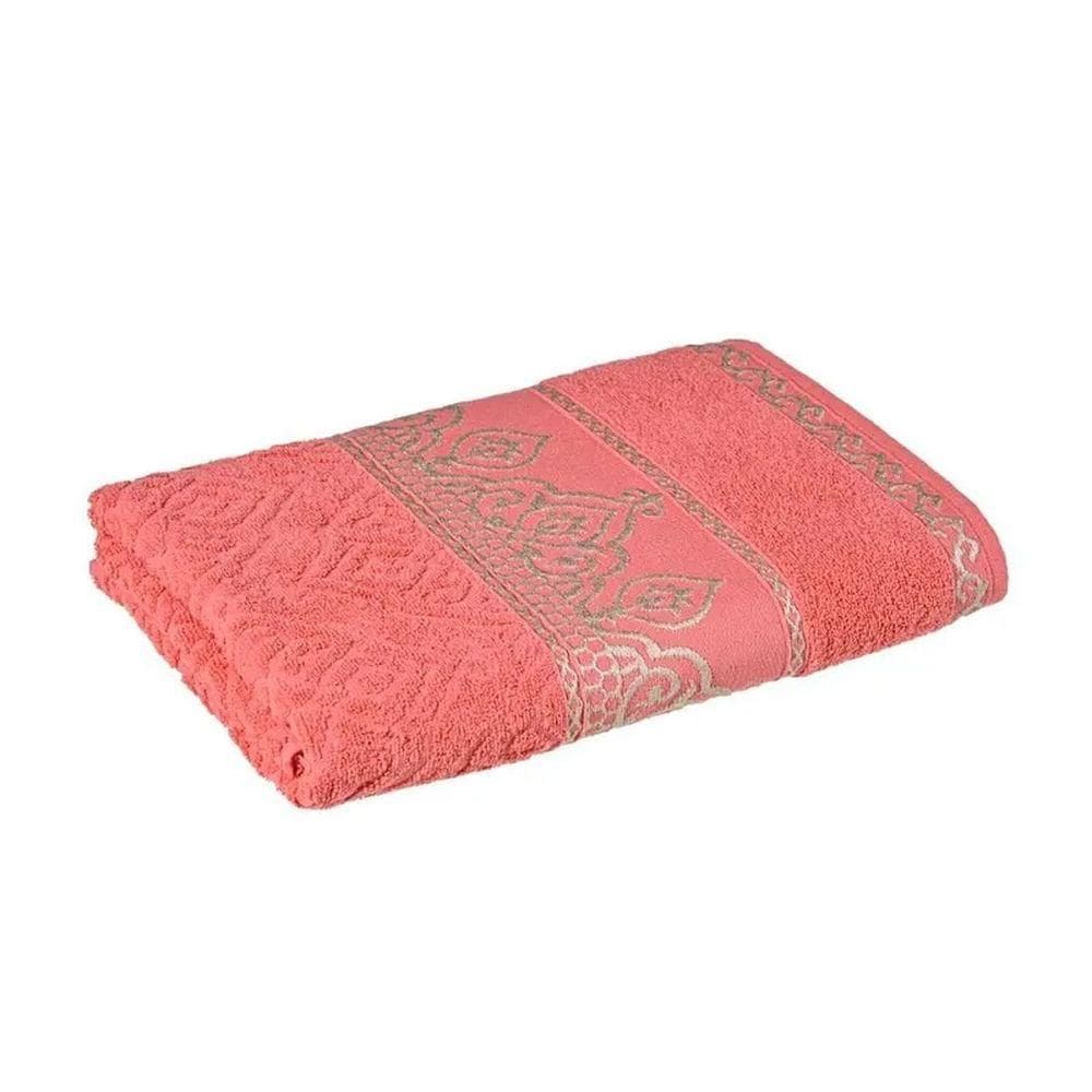 Toalha de Banho Barroca Coral 75x150cm - Cavhome