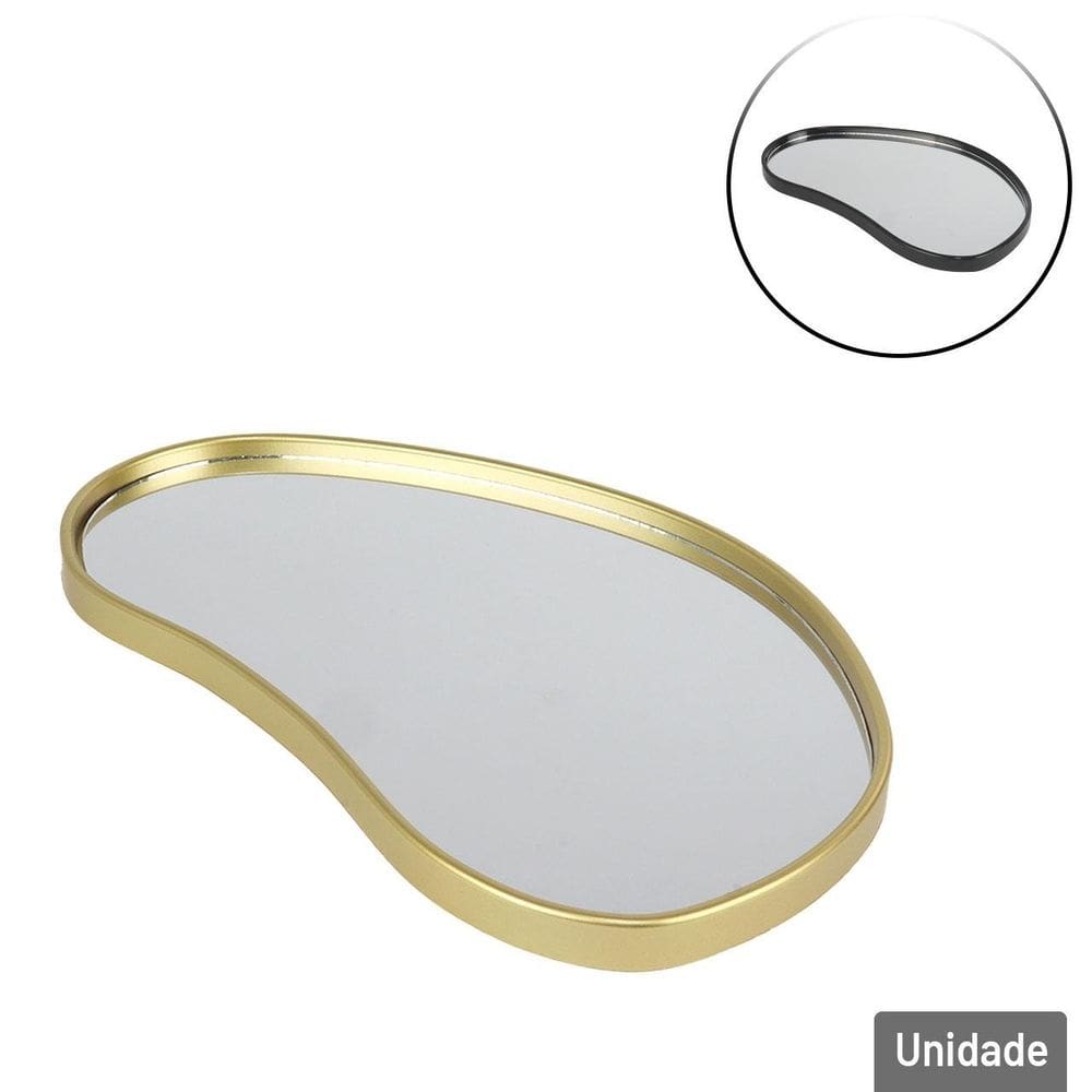 Bandeja Decorativa Plástica 29cm com Espelho