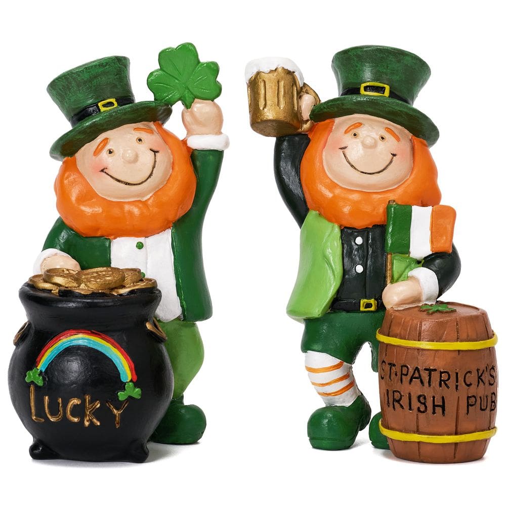Estatueta Valery Madelyn St Patricks Day Leprechaun 12 cm, 2 unidades