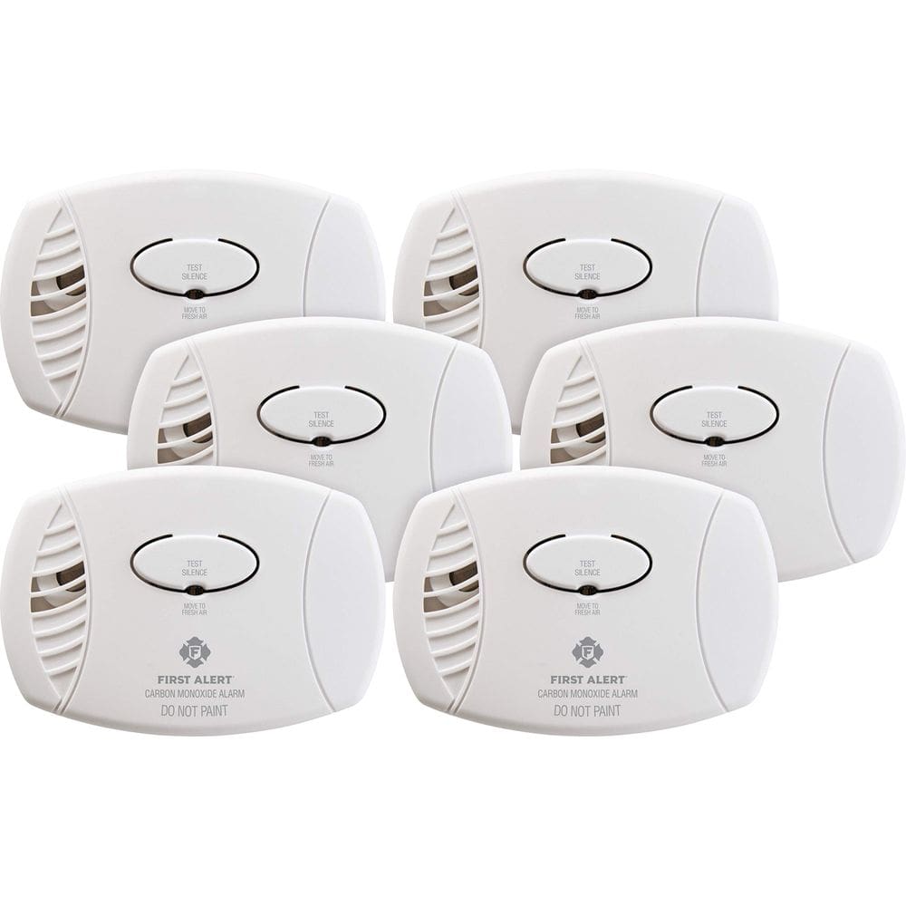 Detector de monóxido de carbono First Alert CO400, pacote com 6 baterias