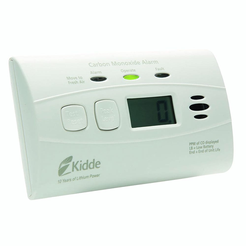 Detector de monóxido de carbono Kidde, bateria digital de 10 anos