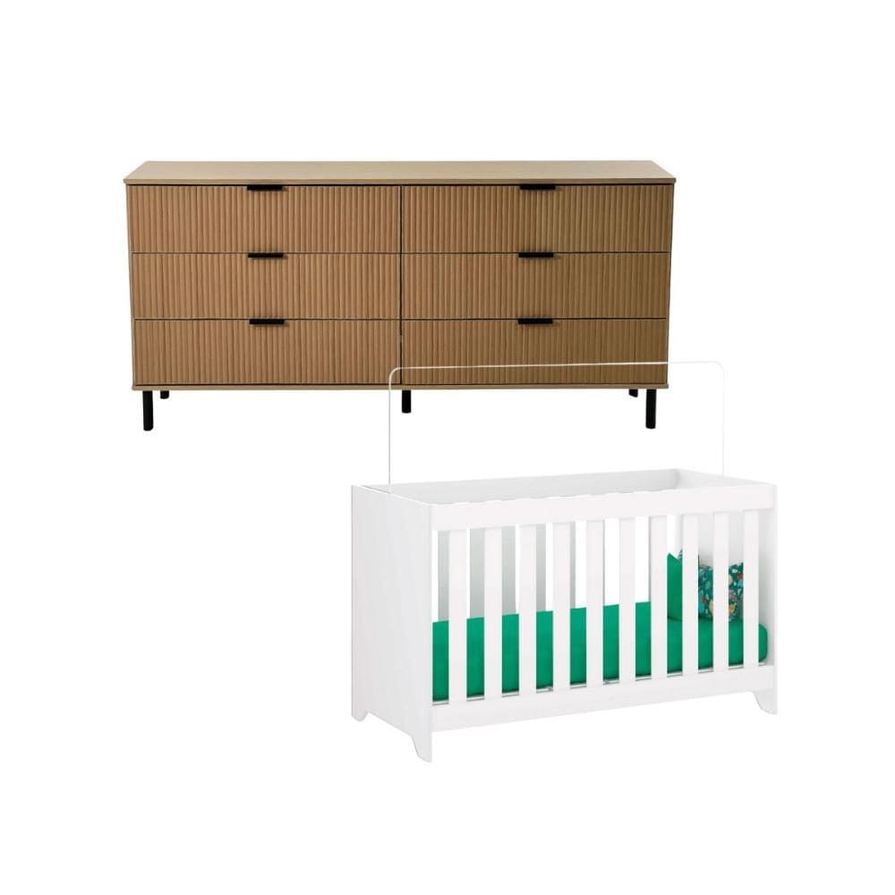 Berço multifuncional 3x1+ Cômoda Ditália BBI-51 DM-240 Cozy