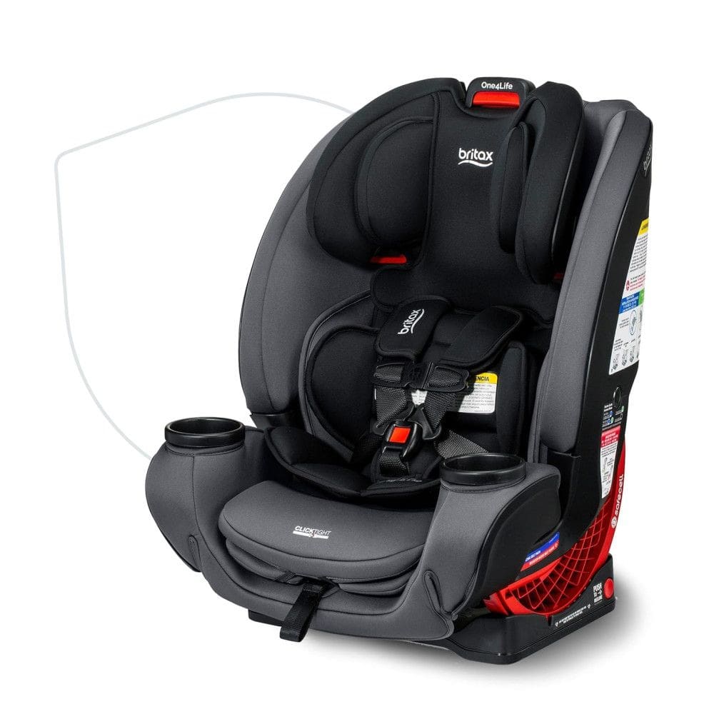 Cadeirinha de Bebê Britax One4Life, 10 anos de uso, de 2,3 a 54 kg. Converte de cadeira infantil reversível para booster, tecido lavável,
