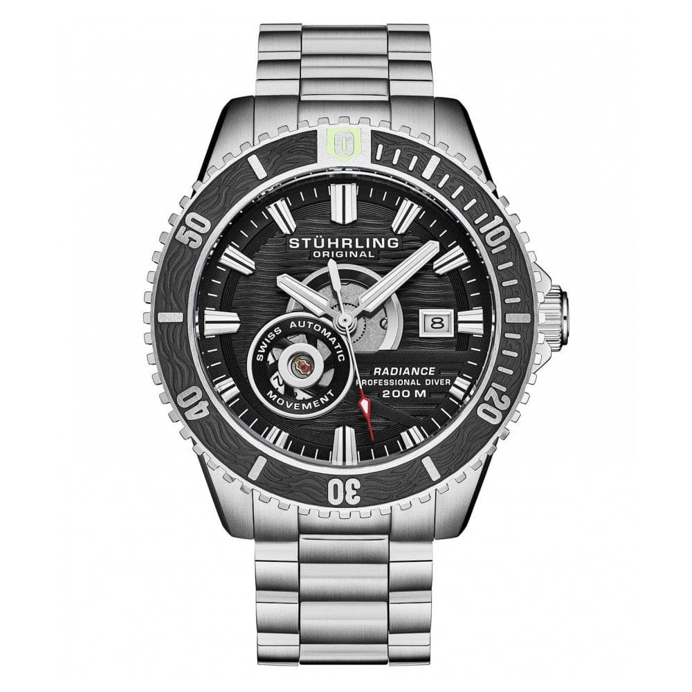 Relógio Automático Esqueleto Radiance 44mm Stuhrling