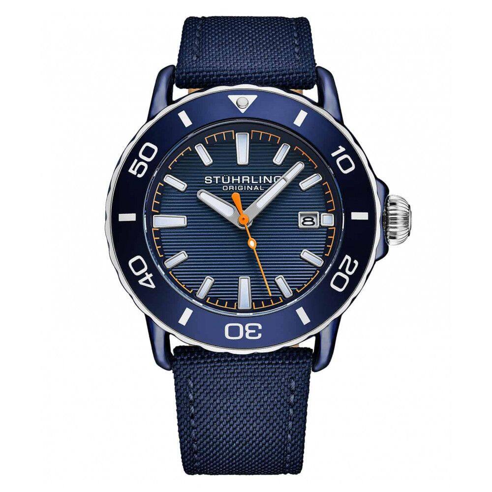 Relógio Stuhrling D49A Quartz 44mm: Resistente à Água 100 metros