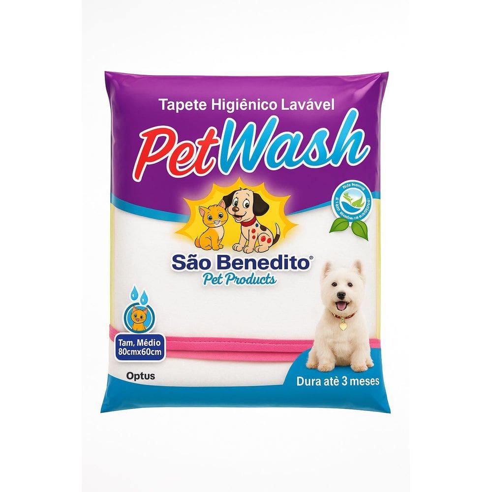 Tapete Pet Lavável 80X60Cm Reutilizável Para Cachorro E Gato
