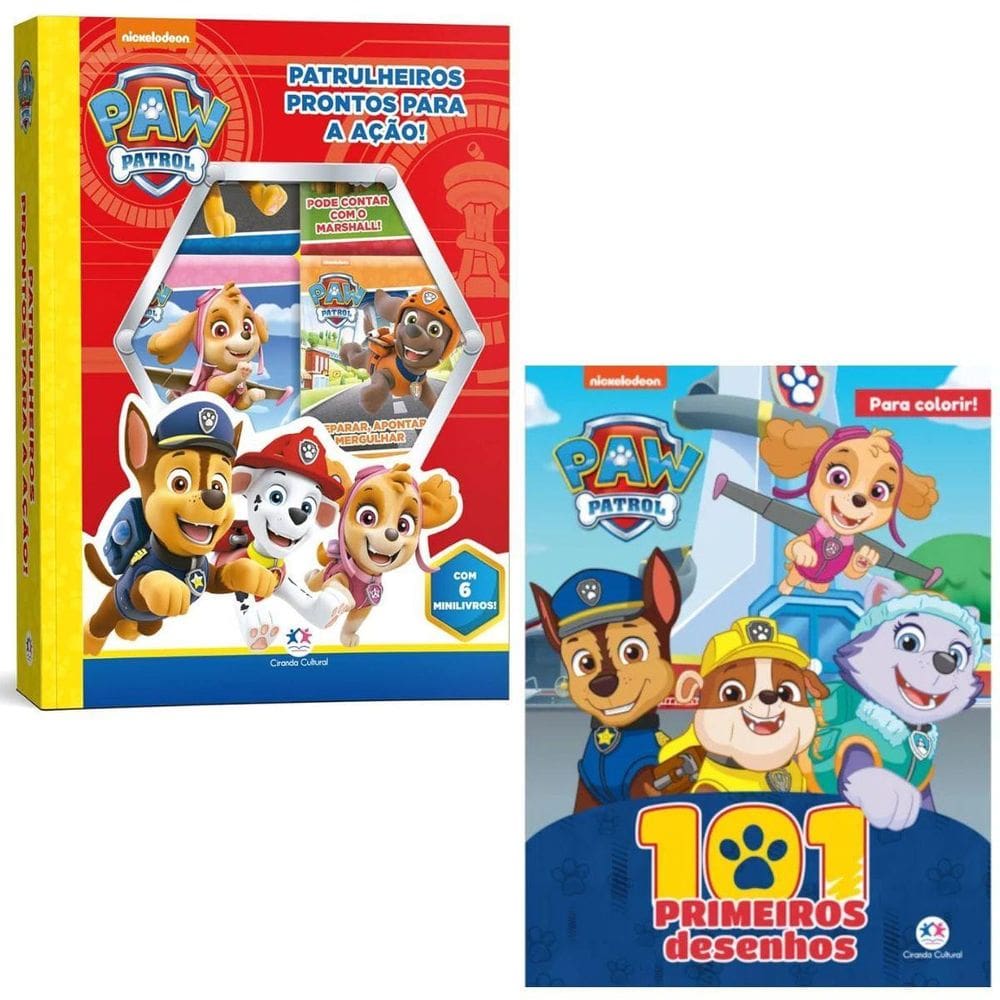 Patrulha Canina - Desenhos E Mini Livros - Ciranda Cultural