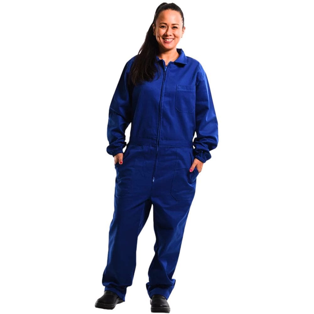 Macacão  com Ziper Azul Royal