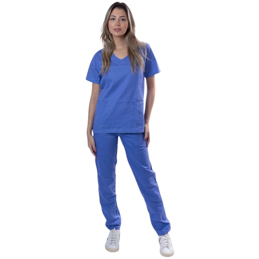 Calça Cirúrgica Unissex Azul Claro