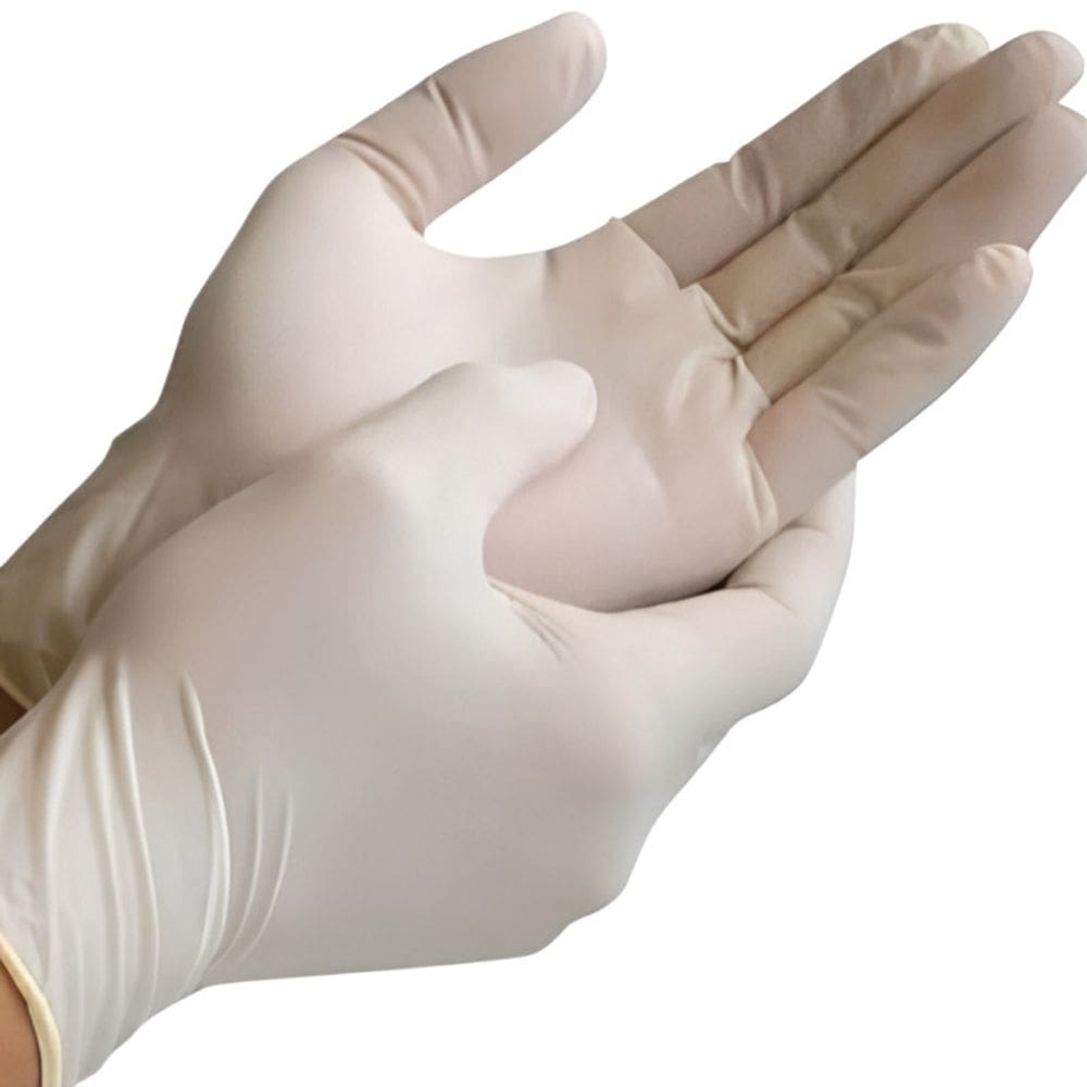 Luva de Látex com Pó MBLife Medix CA 41486 Caixa com 100 Unidades