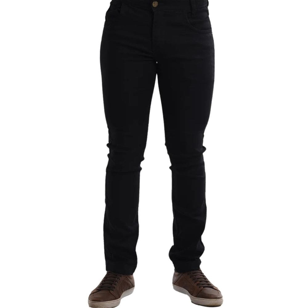Calça Jeans Masculina com Elastano Preto