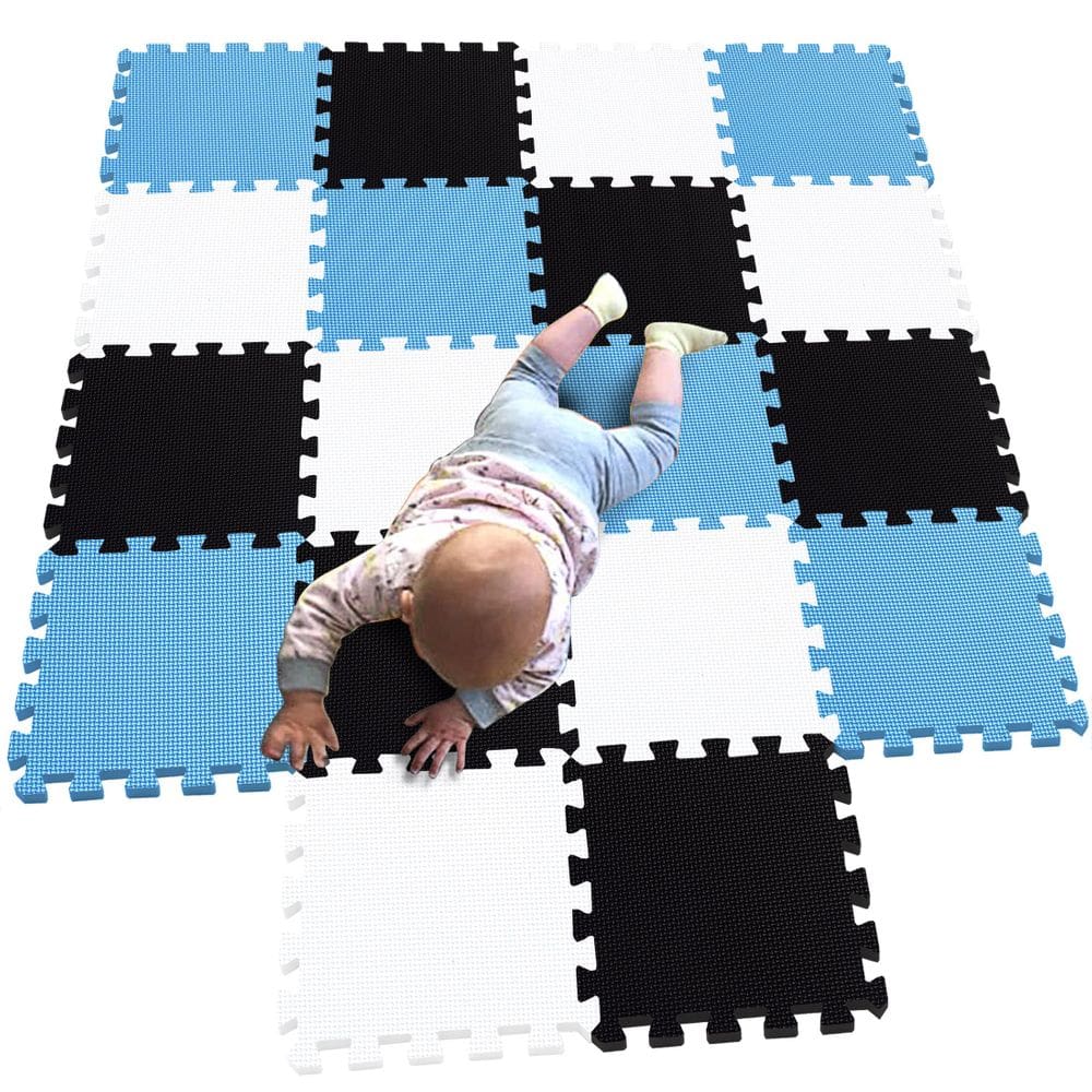 Puzzle Play Mat MQIAOHAM 18 peças de azulejos de espuma macios para bebês e crianças
