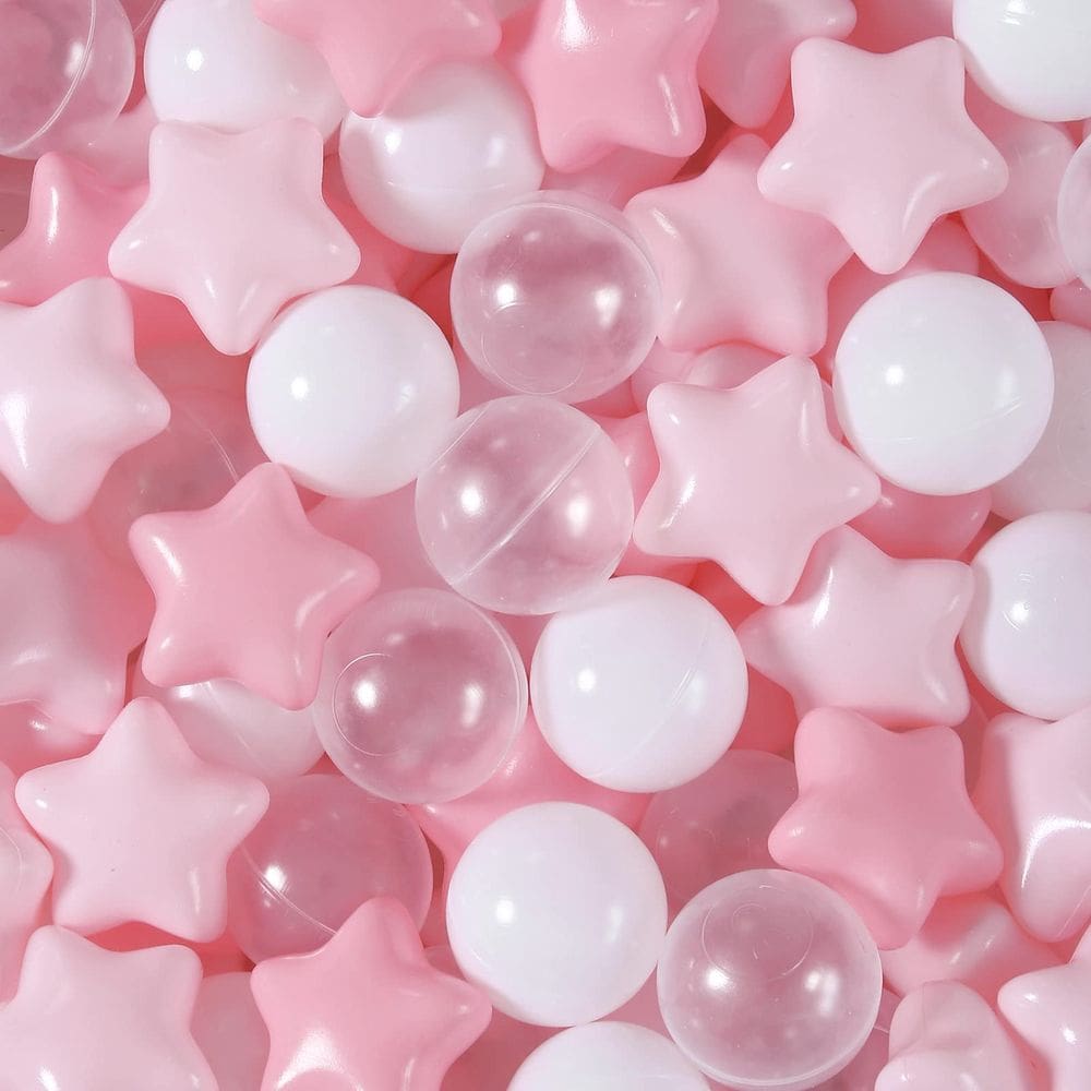 Ball Pit Balls Realhaha para bebês e crianças, cercadinho, 100 unidades rosa