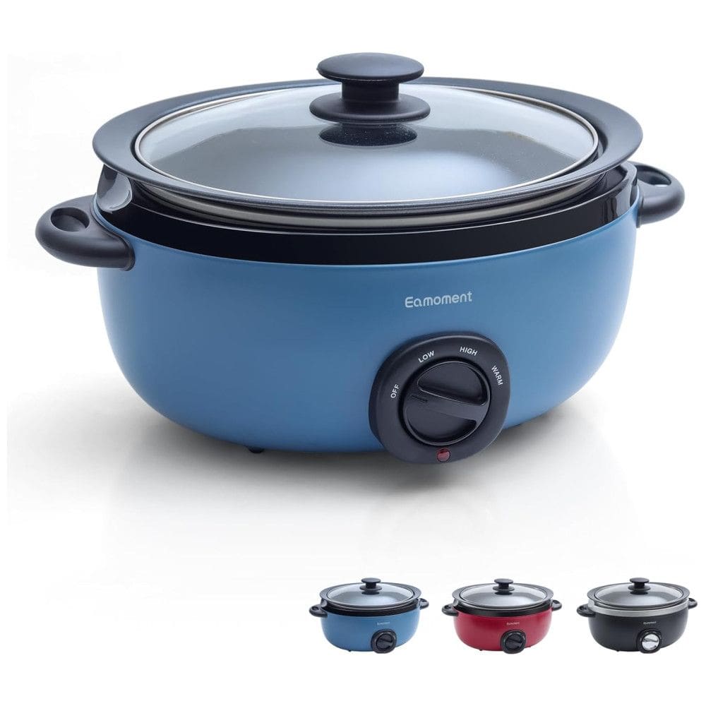 Panela Elétrica Antiaderente 3,2L com Aquecimento Uniforme para Cozinhar com Praticidade e 3 Níveis de Temperatura, 110V 163W, Eamoment,