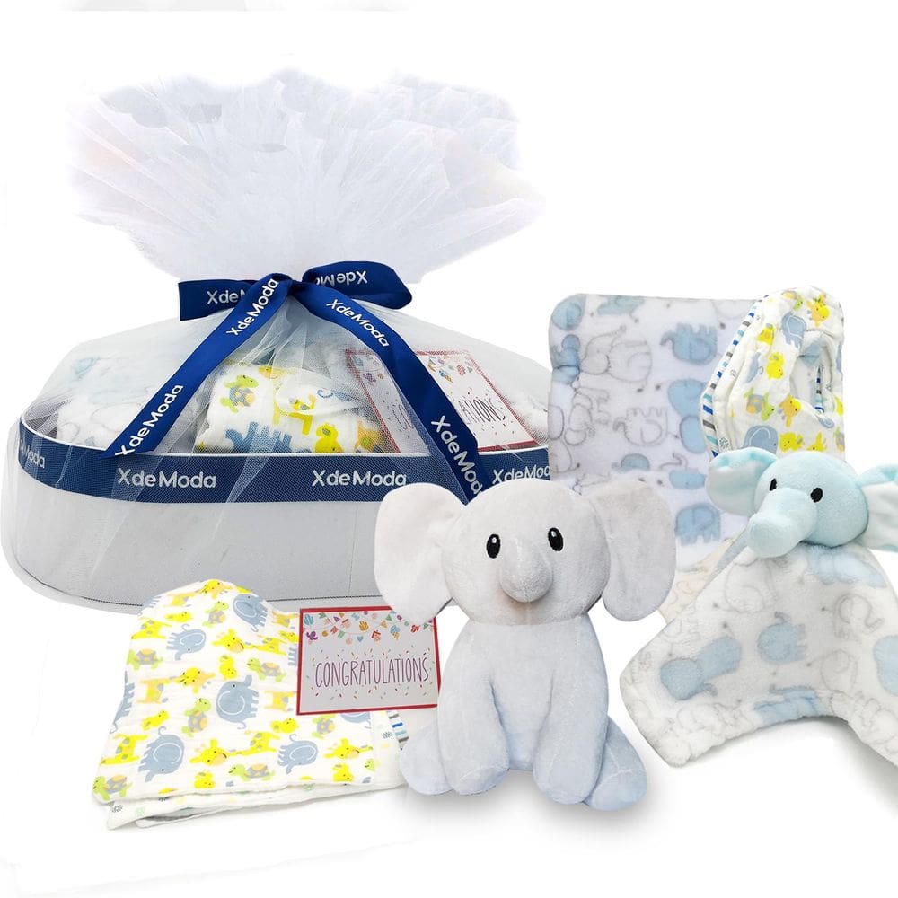 Cesta de presentes XDEMODA Newborn Essential Elephant Theme