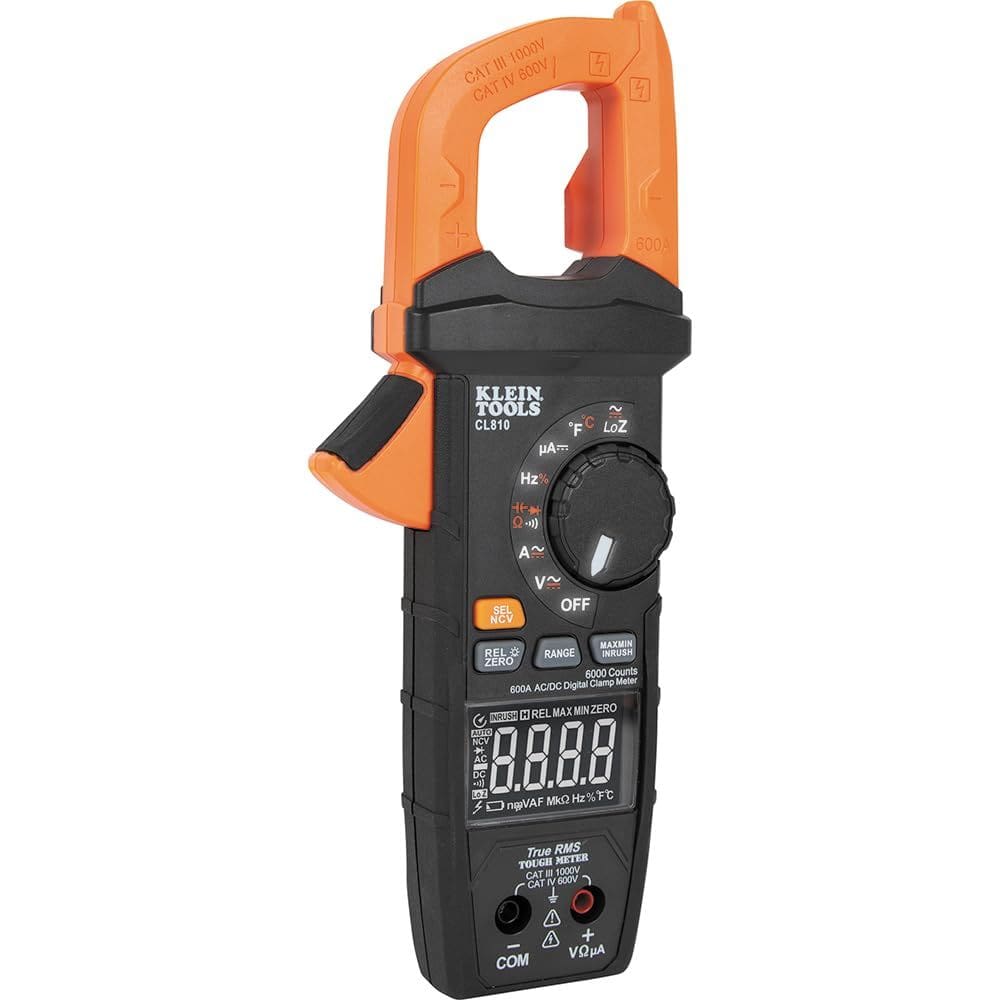 Medidor de fixação digital Klein Tools CL810 Pro 600A AC/DC