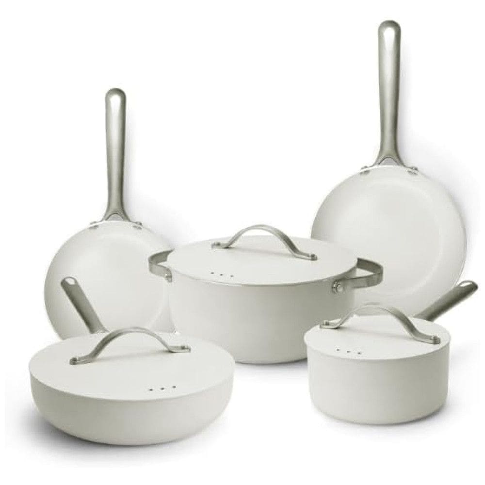 Jogo de Panelas Alva Mobi Ceramic Healthy Nonstick, Livre de PFAS, PTFE e PFOA, 8 Peças - Cozinha Completa e Saudável