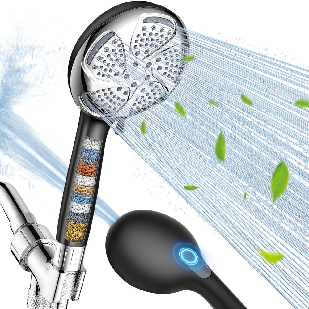 Cabeça de chuveiro filtrada FEELSO com 7 sprays portáteis de alta pressão