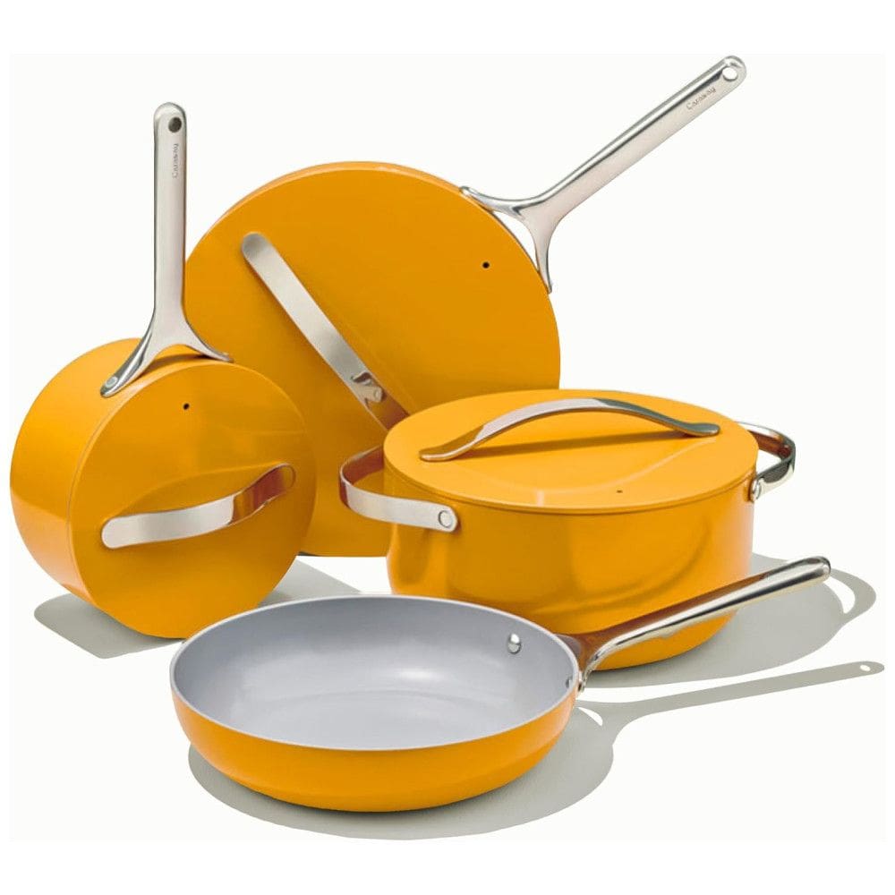 Conjunto de Panelas Antiaderente Revestida de Cerâmica, 12 Peças, CARAWAY Marigold, Amarelo